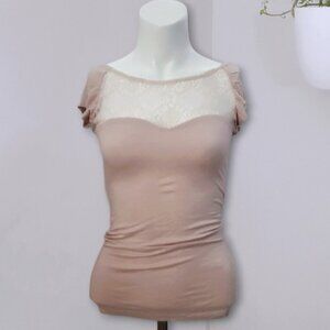 Vintage Frenchie Sweetheart Lace Sheer Top